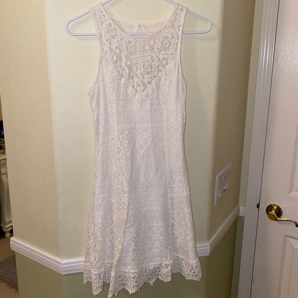 Hollister lace white dress